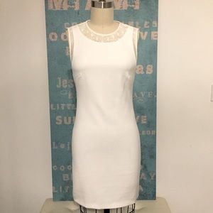 Zara White Midi Dress SZ S
